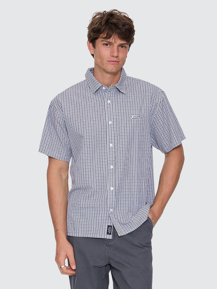 Heavy Voltage Cropped Short Sleeve Shirt - White XS