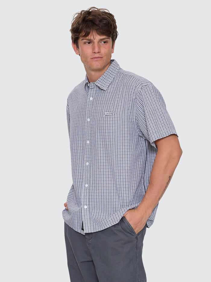 Heavy Voltage Cropped Short Sleeve Shirt - White XS