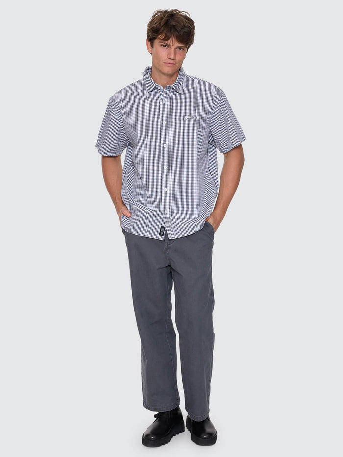 Heavy Voltage Cropped Short Sleeve Shirt - White XS