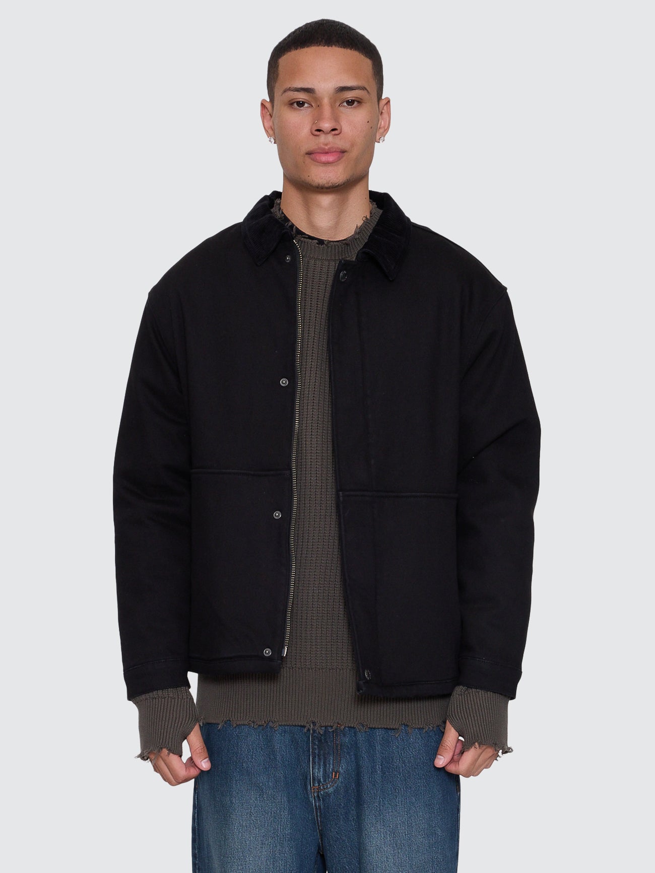 Thrills Union Jacket - Pirate Black