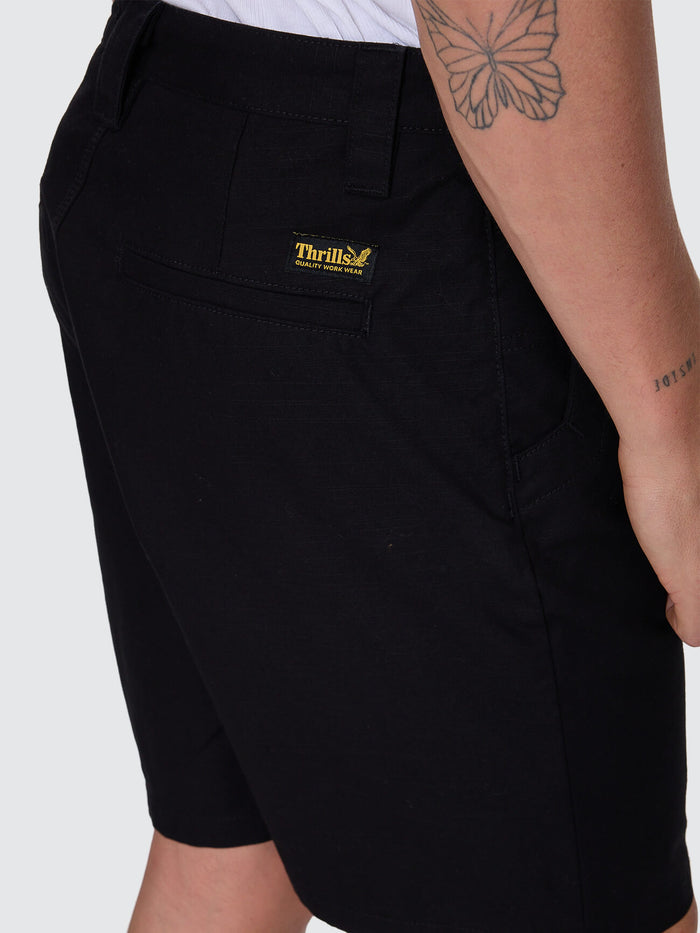 Thrills Union Slacker Work Short - Pirate Black 26