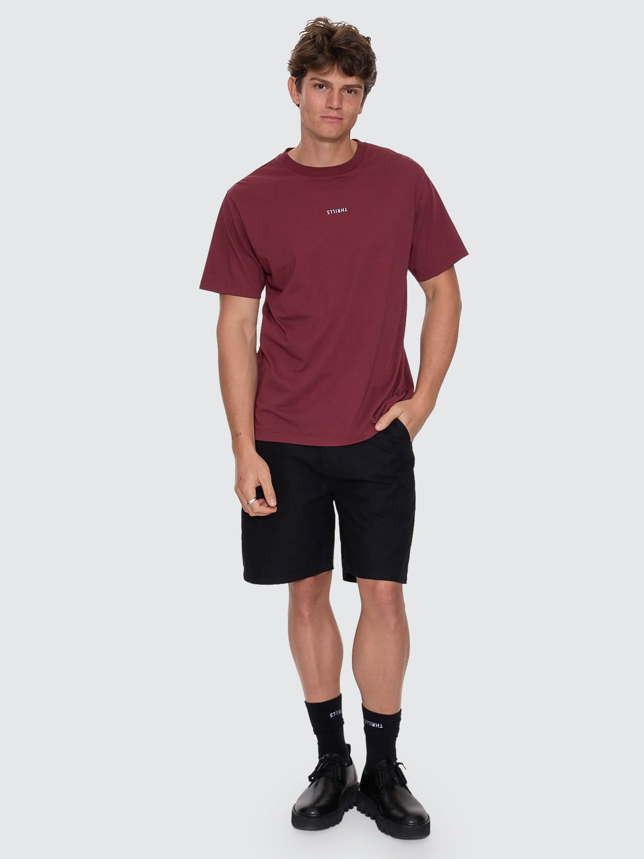 Thrills Union Slacker Work Short - Pirate Black 26