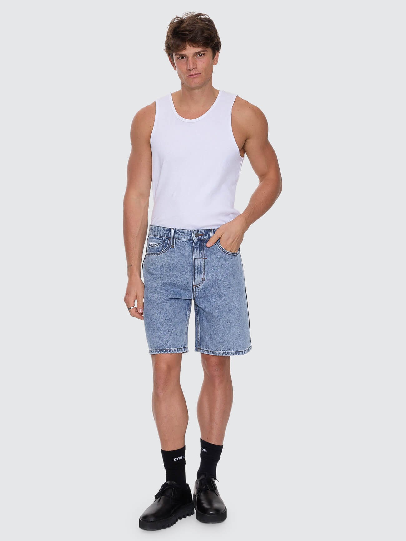 Heavy Voltage Slacker Relaxed Denim Short - Garage Blue 26