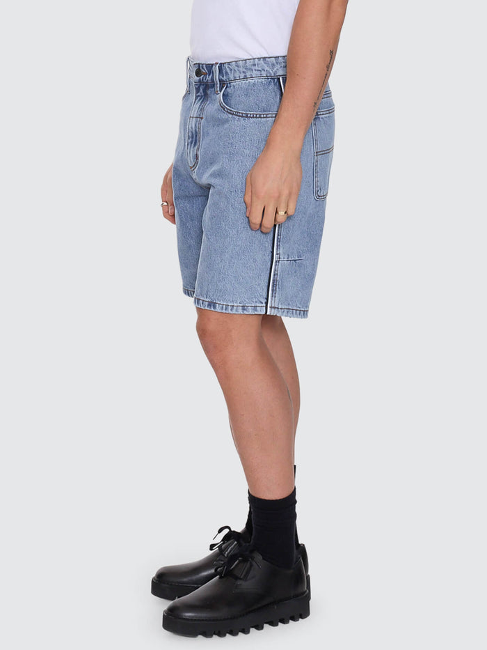 Heavy Voltage Slacker Relaxed Denim Short - Garage Blue 26