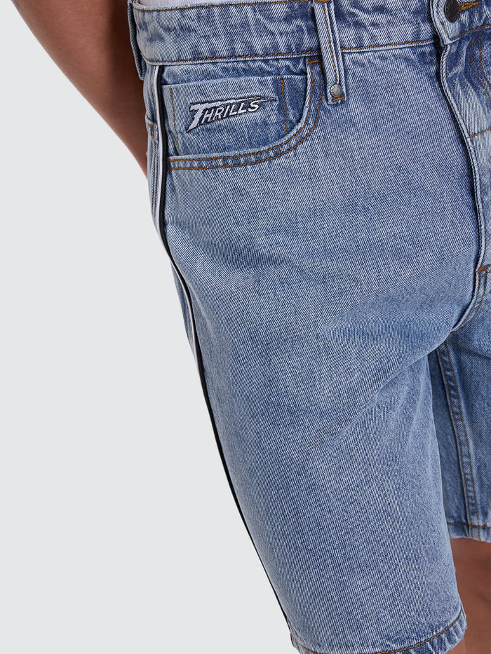 Heavy Voltage Slacker Relaxed Denim Short - Garage Blue 26