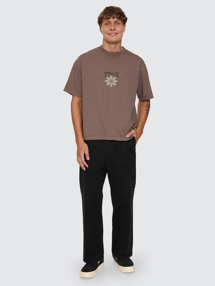 Stagger Big Slacker Cropped Pant - Black