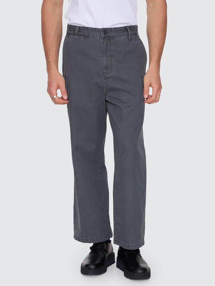 Stagger Big Slacker Cropped Pant - Dark Charcoal 26