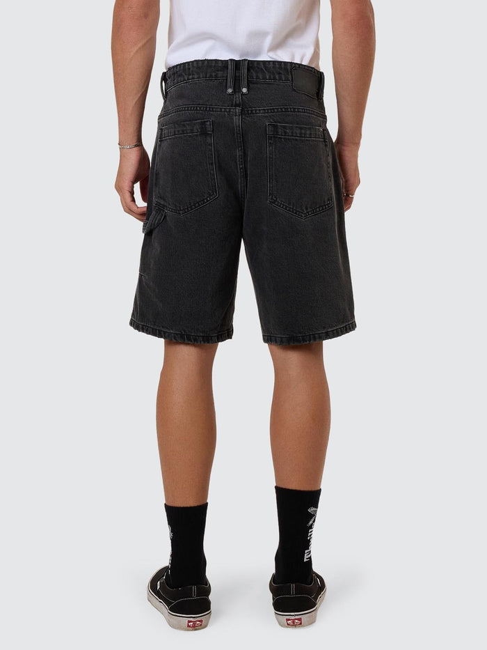 Slacker Denim Short - Ash Black 26
