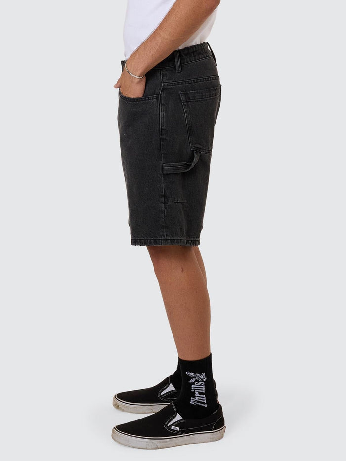 Slacker Denim Short - Ash Black 26