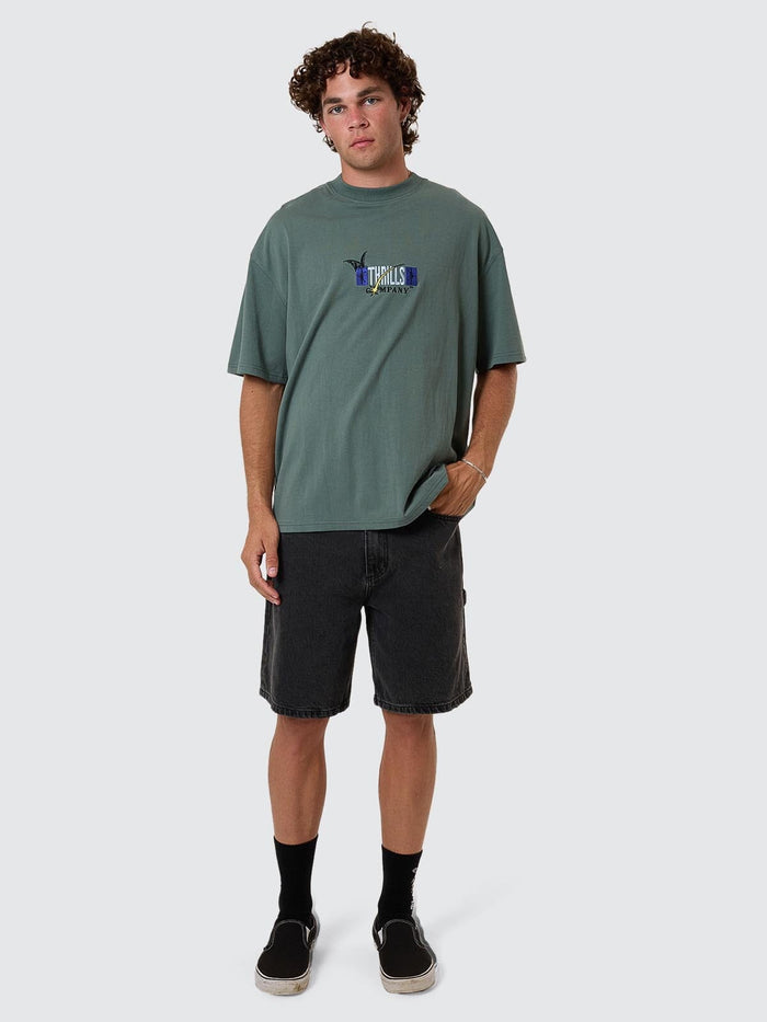 Slacker Denim Short - Ash Black 26