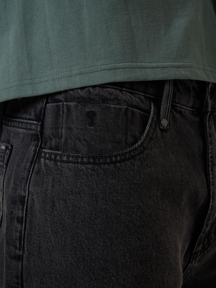Slacker Denim Short - Ash Black 26