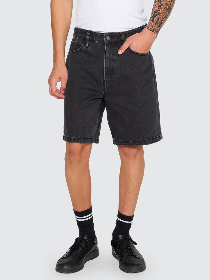 Slacker Denim Short - Aged Black 28