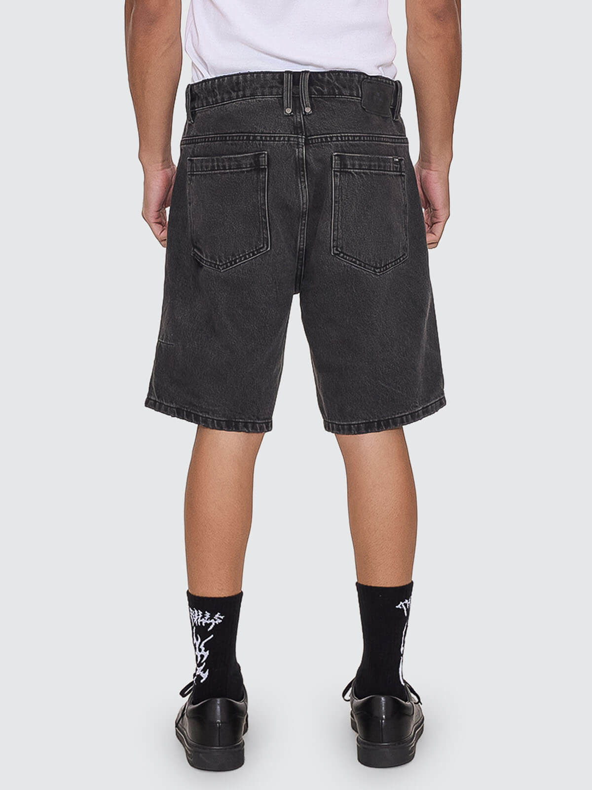Slacker Denim Short - Aged Black 28