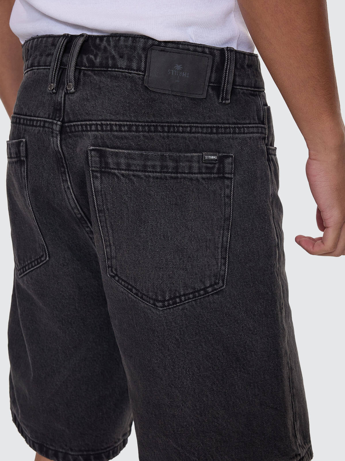 Slacker Denim Short - Aged Black 28