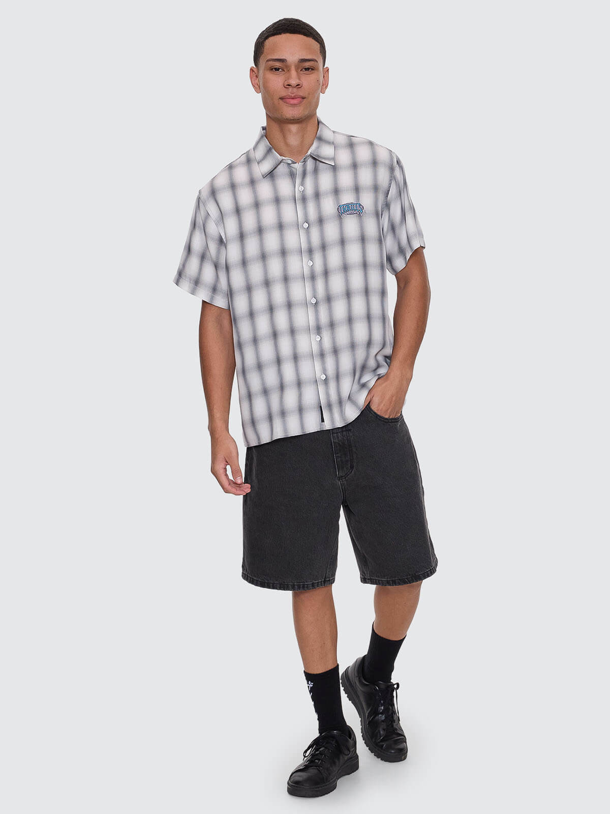 Slacker Denim Short - Aged Black 28