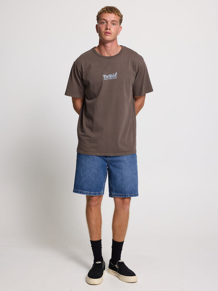 Slacker Relaxed Denim Short - Darker Dust Blue 26