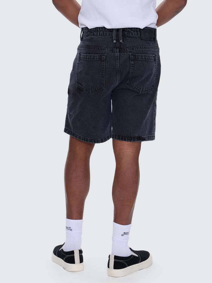 Slacker Relaxed Denim Short - Ebony 26