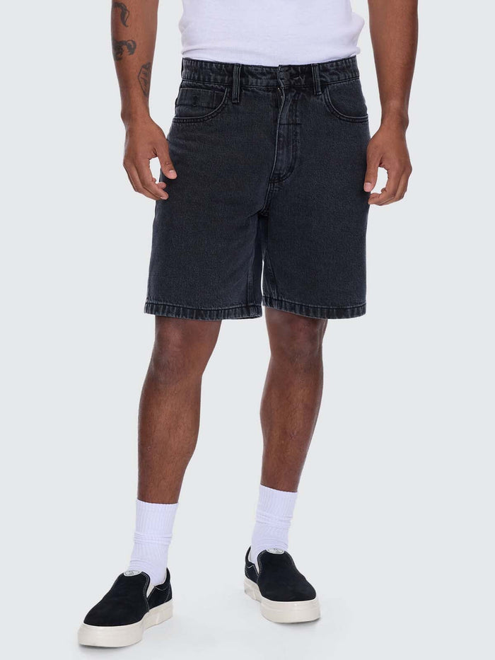 Slacker Relaxed Denim Short - Ebony 26