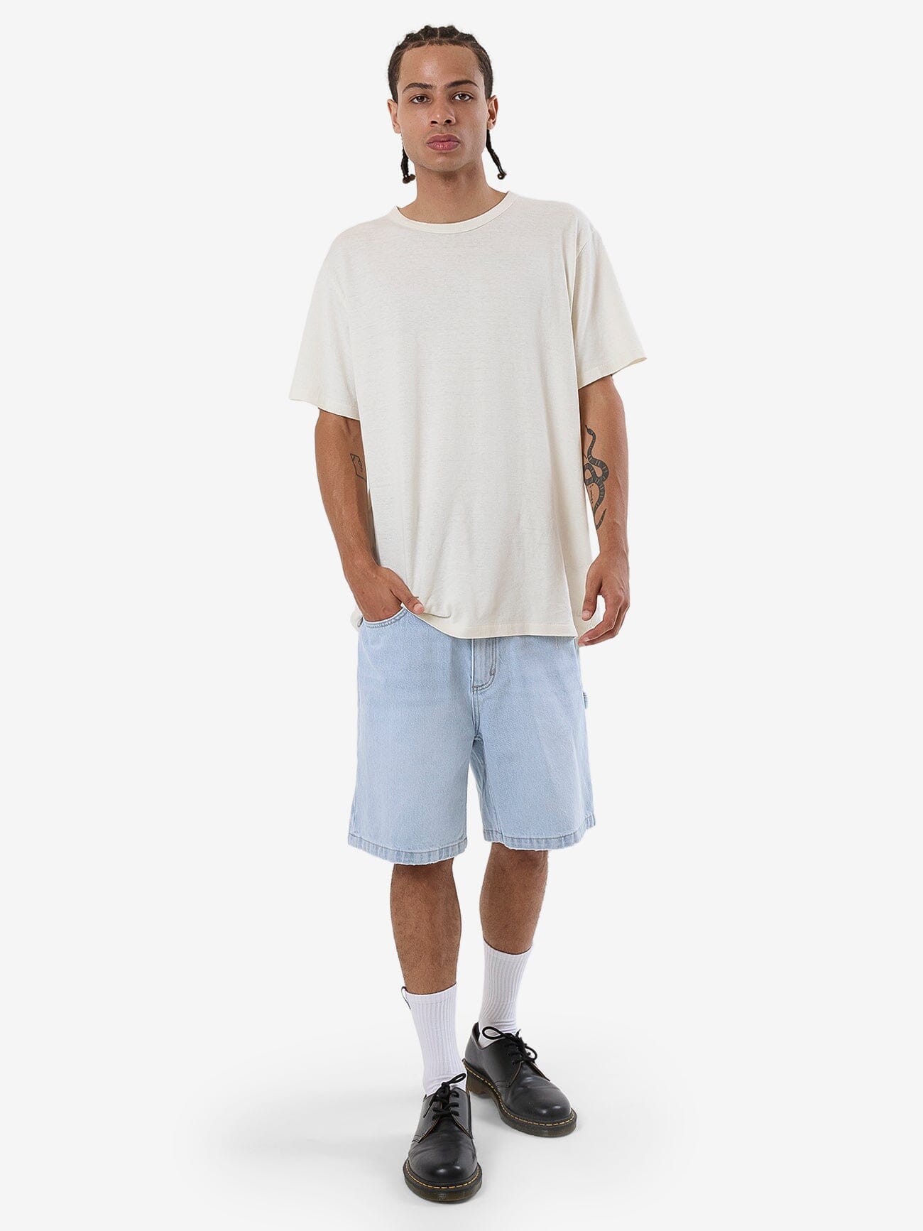 Slacker Denim Short - Light Ash Blue 28