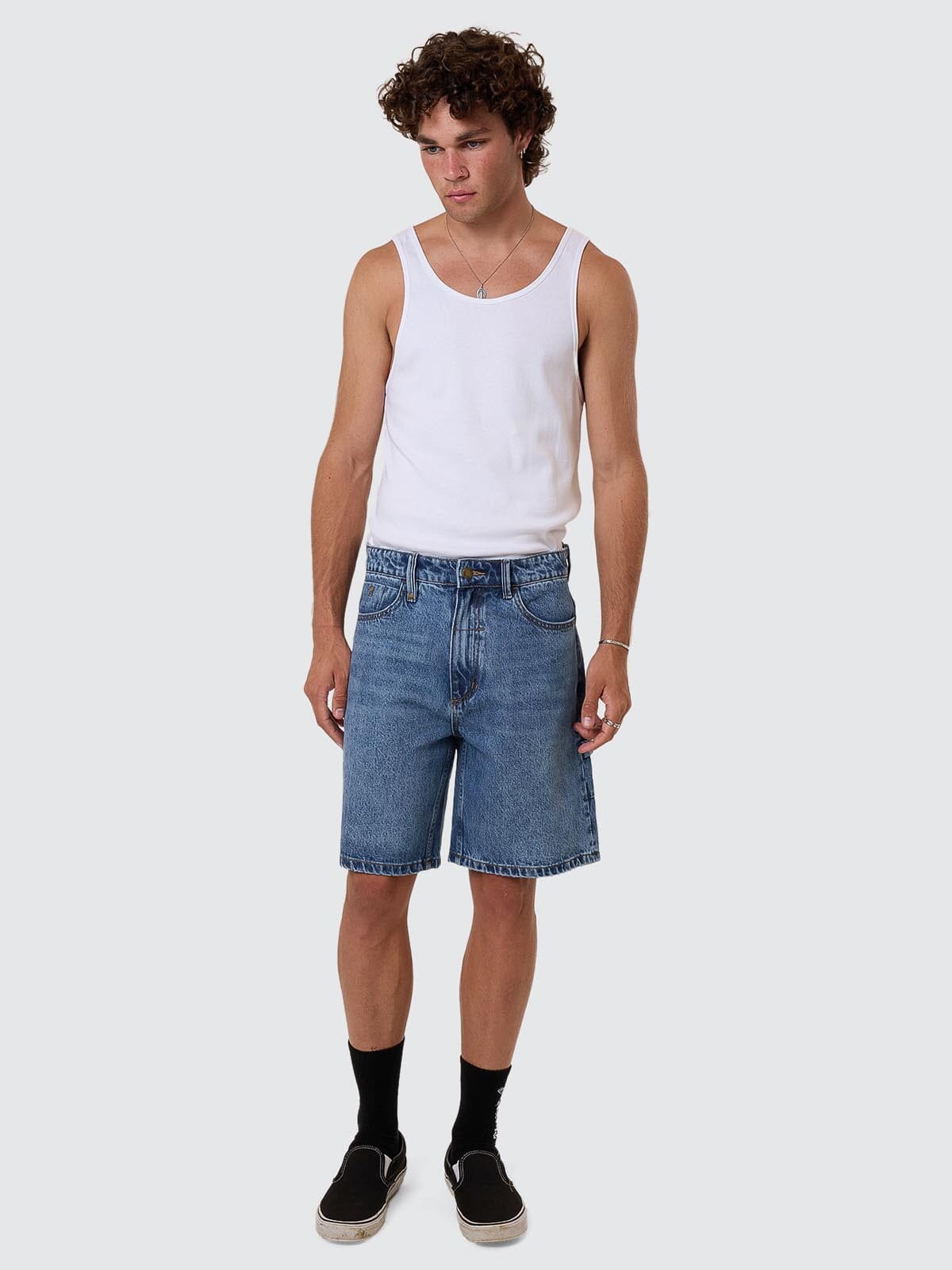 Slacker Denim Short - Stoned Blues 26