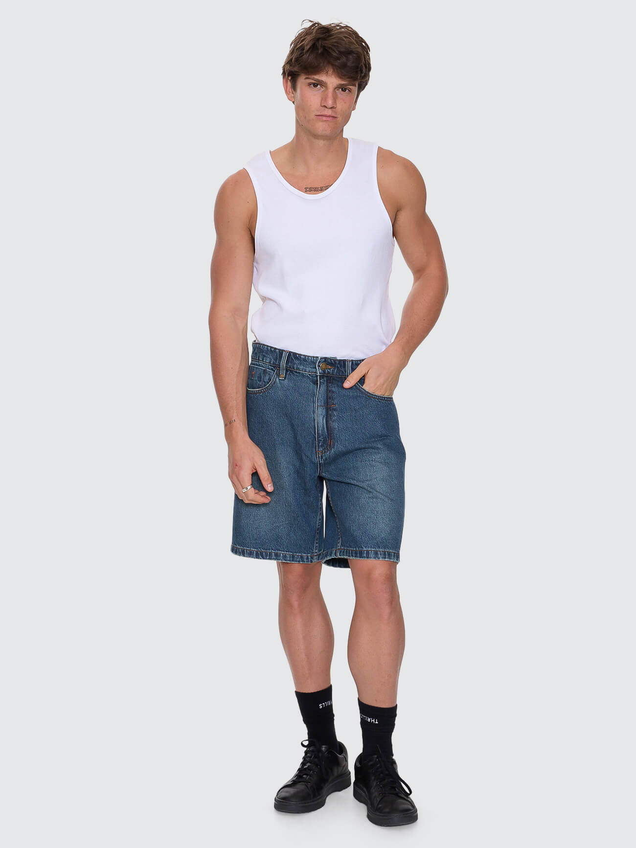 Slacker Denim Short - Tempest Blue 28