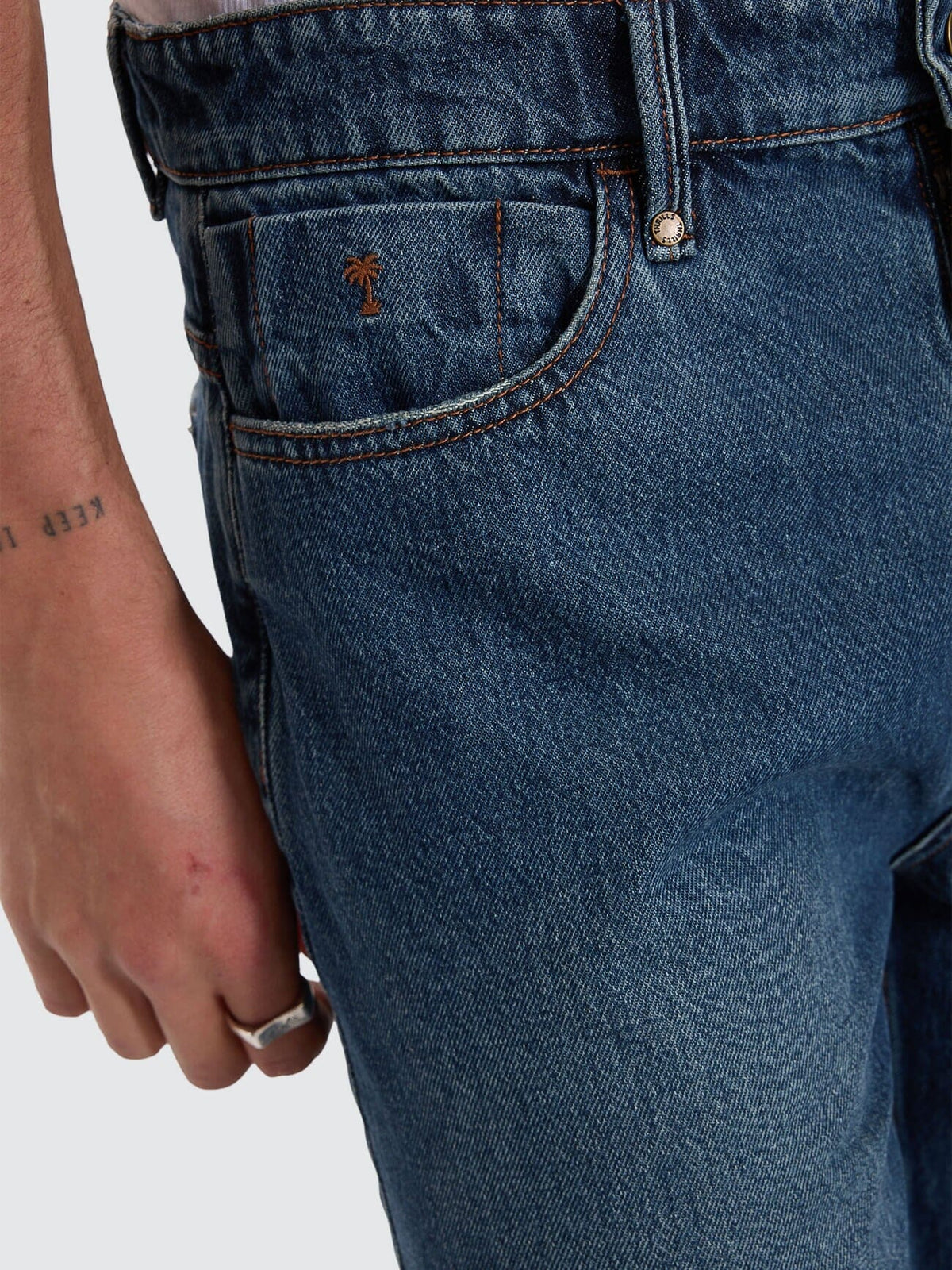 Thrills Mid Slacker Denim Short Serenity Blue