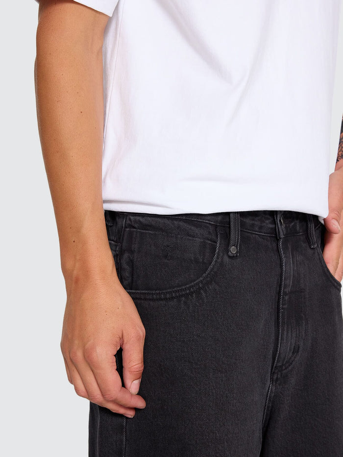 Big Slacker Denim Short - Aged Black 28