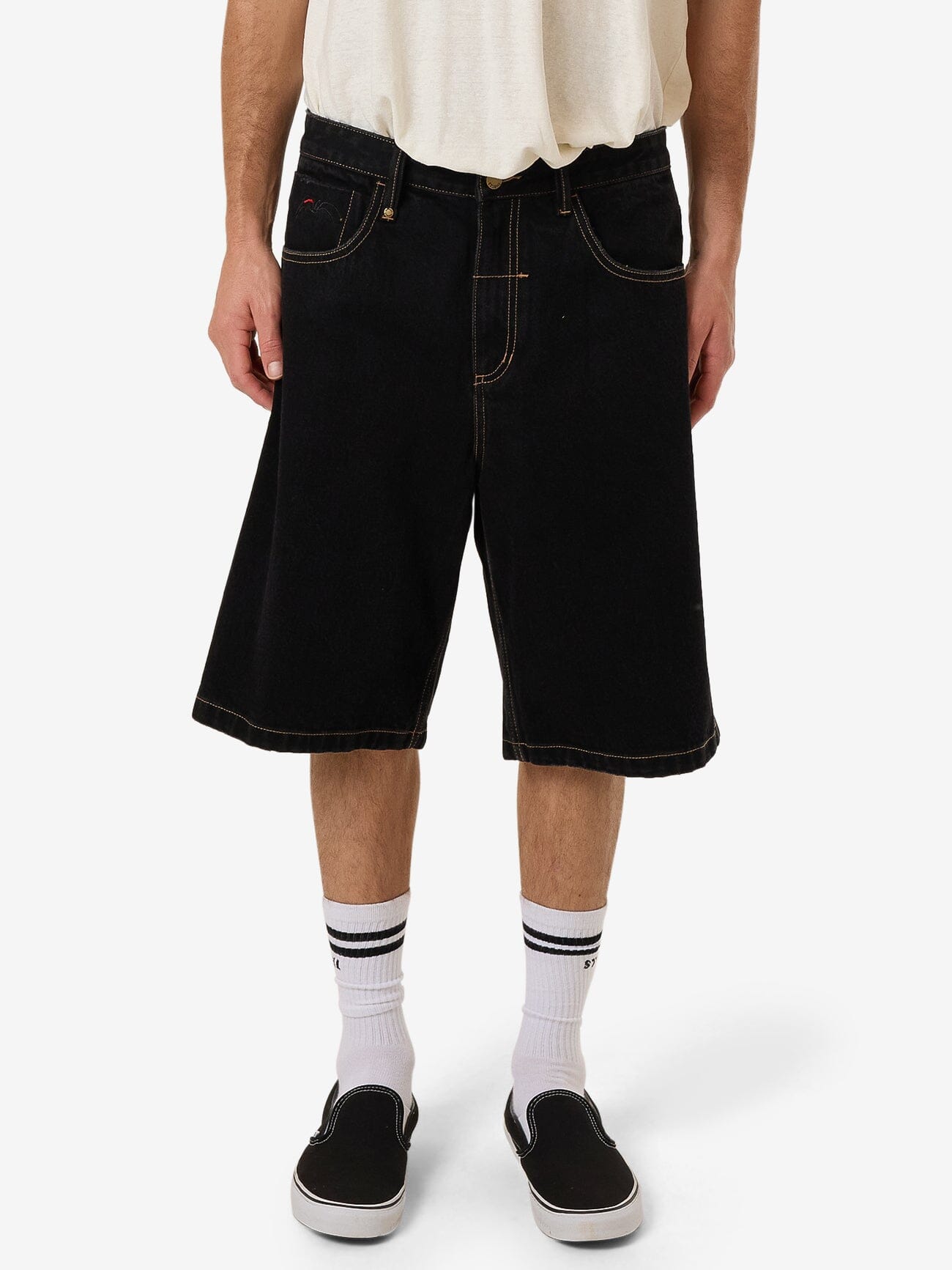 Big Slacker Denim Short - Black Rinse