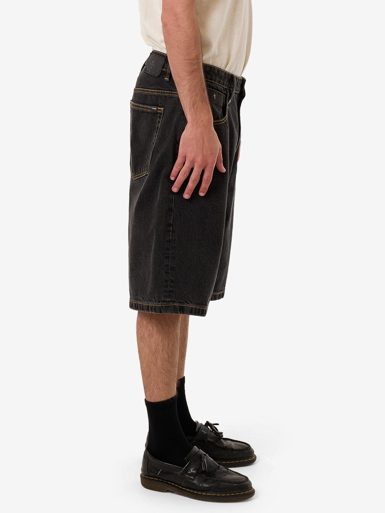 Big Slacker Denim Short - Black Bull 28