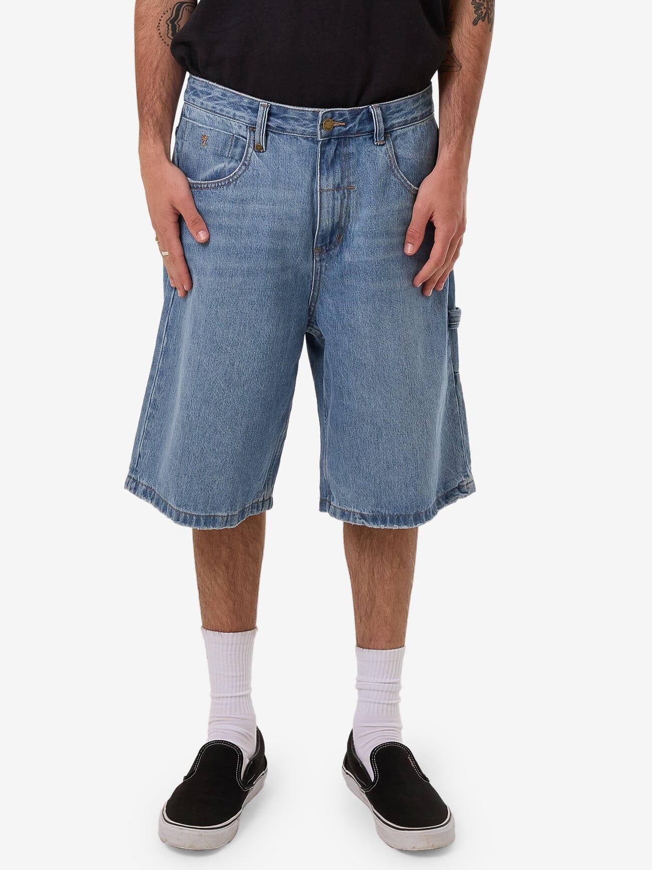 Big Slacker Denim Short - Dark Dust Blue