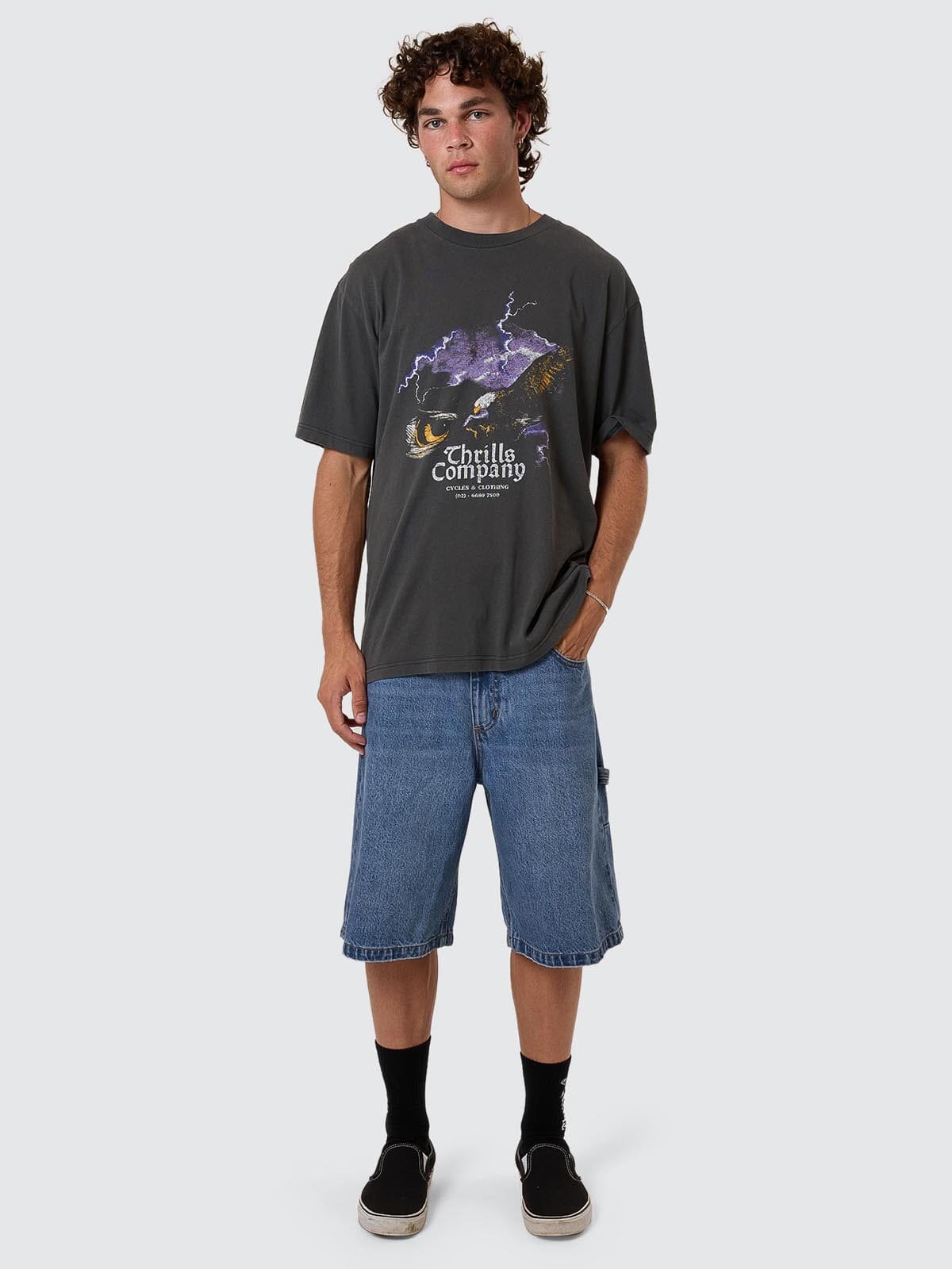 Big Slacker Denim Short - Stoned Blues 26