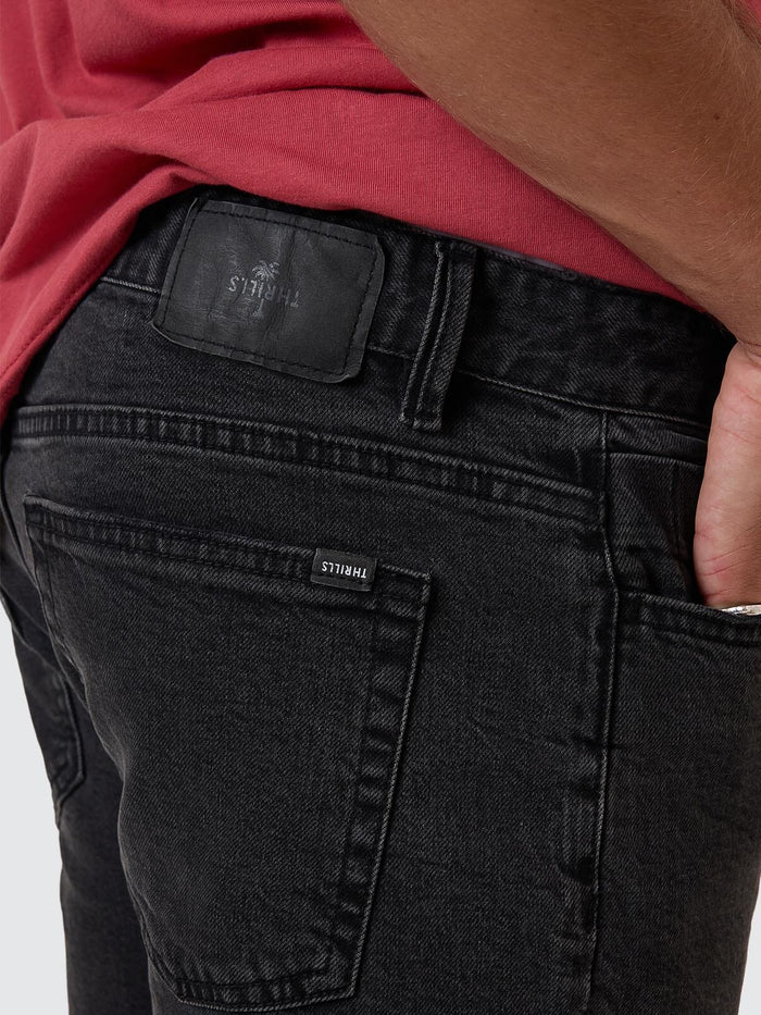 Bones Denim Short - Ash Black 26