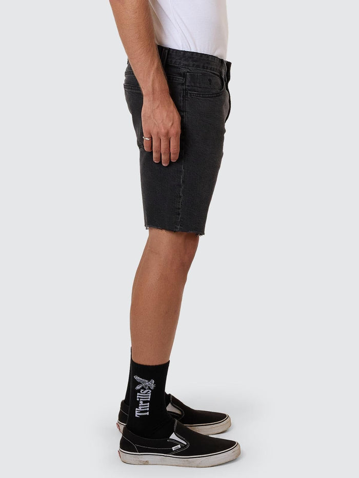 Bones Denim Short - Ash Black 26