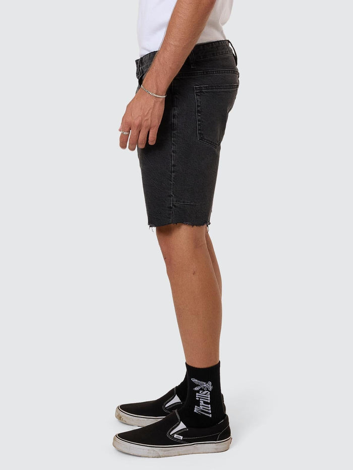 Bones Denim Short - Ash Black 26