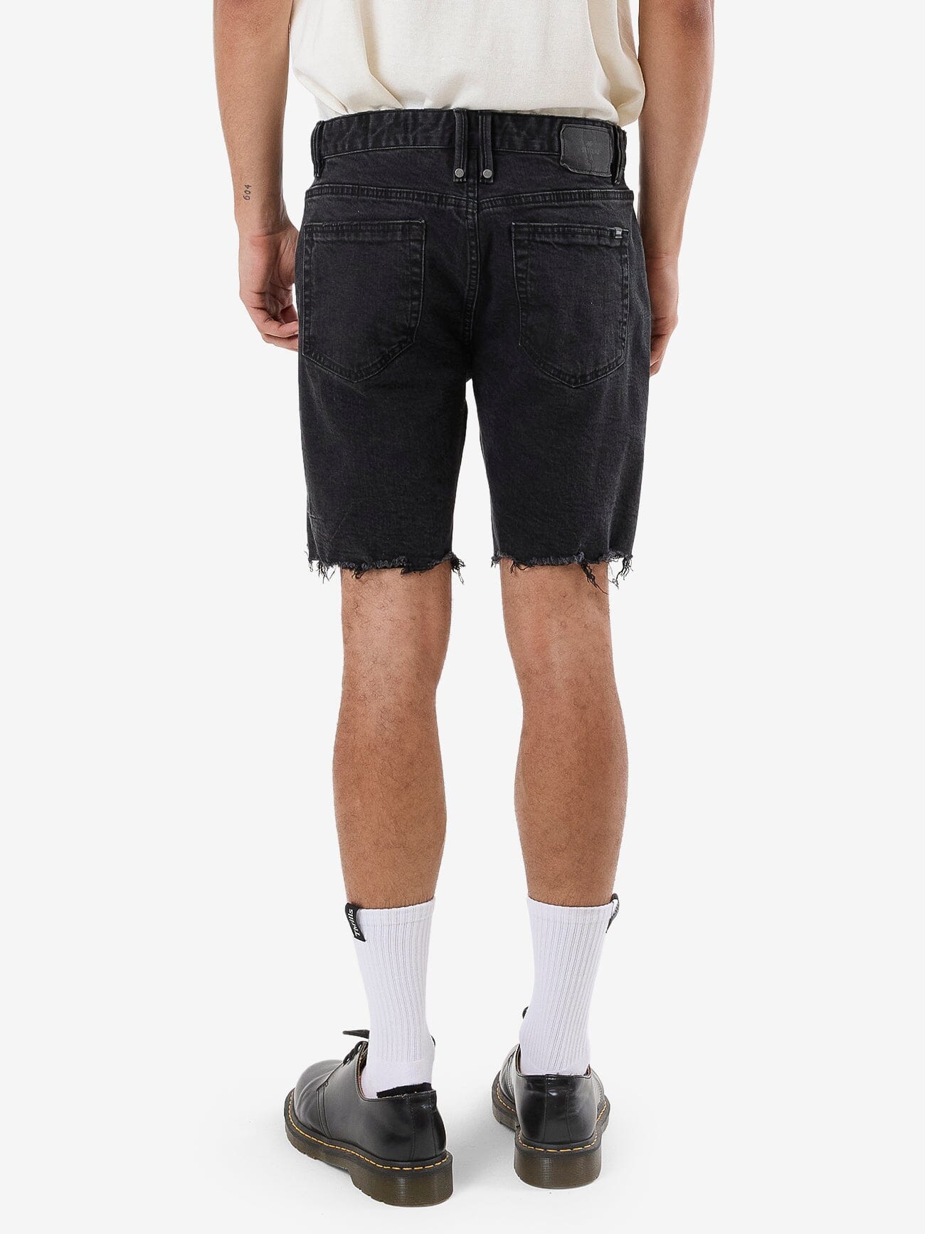 Bones Denim Short - Aged Black 28