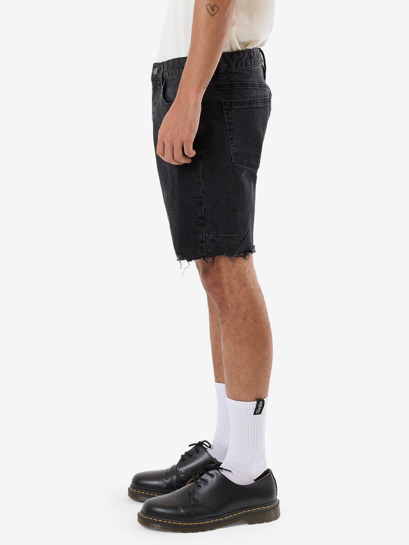 Bones Denim Short - Aged Black 28