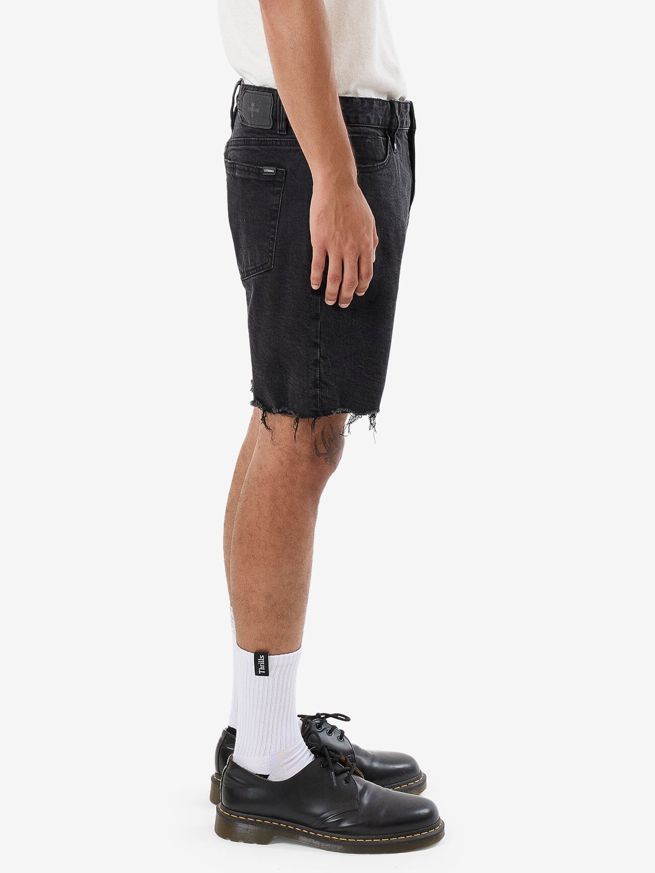 Bones Denim Short - Aged Black 28