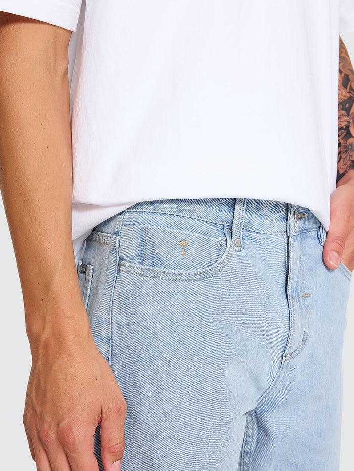 Bones Raw Slim Denim Short - Ageless Blue