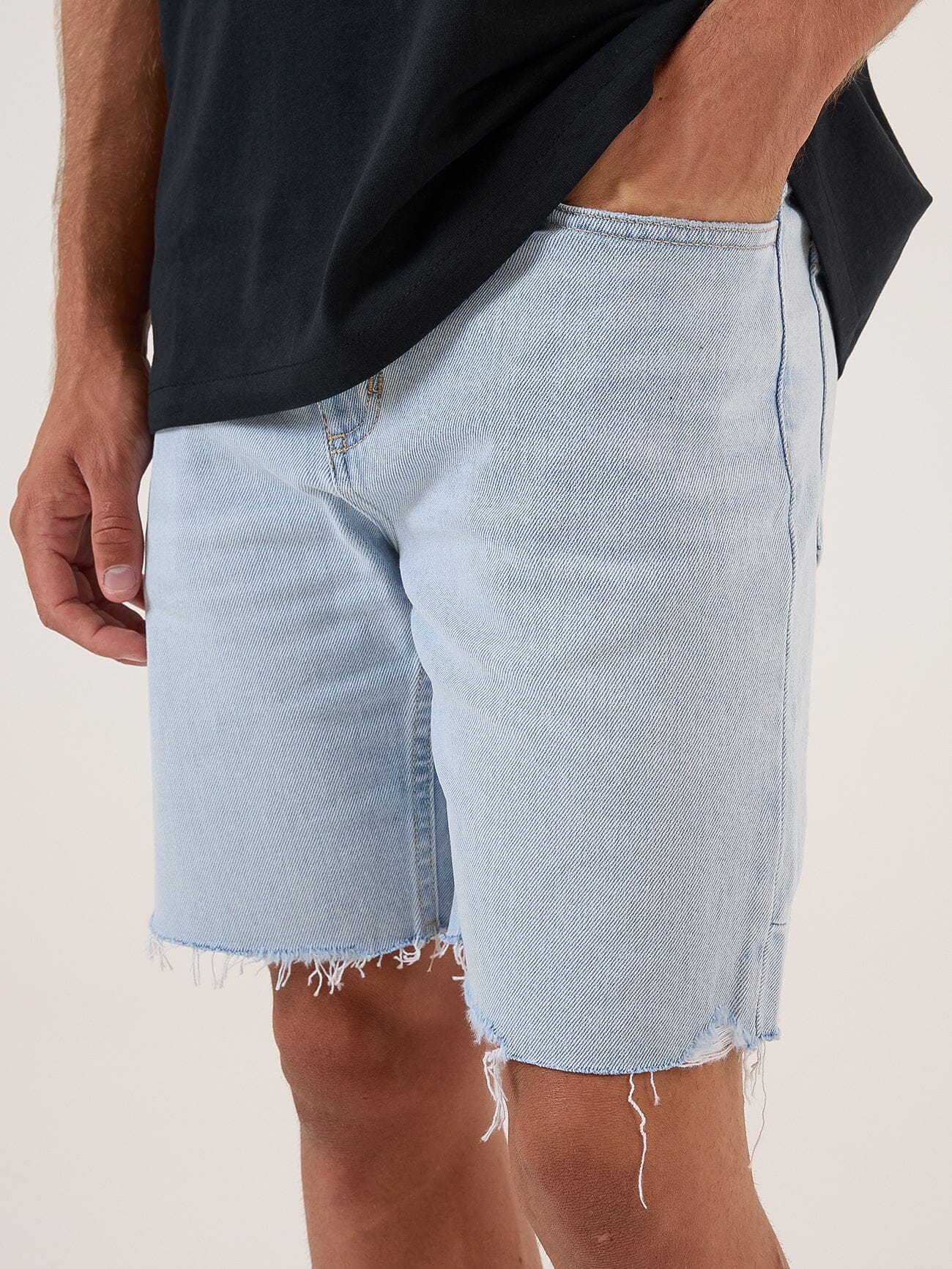 Bones Denim Short - Light Ash Blue