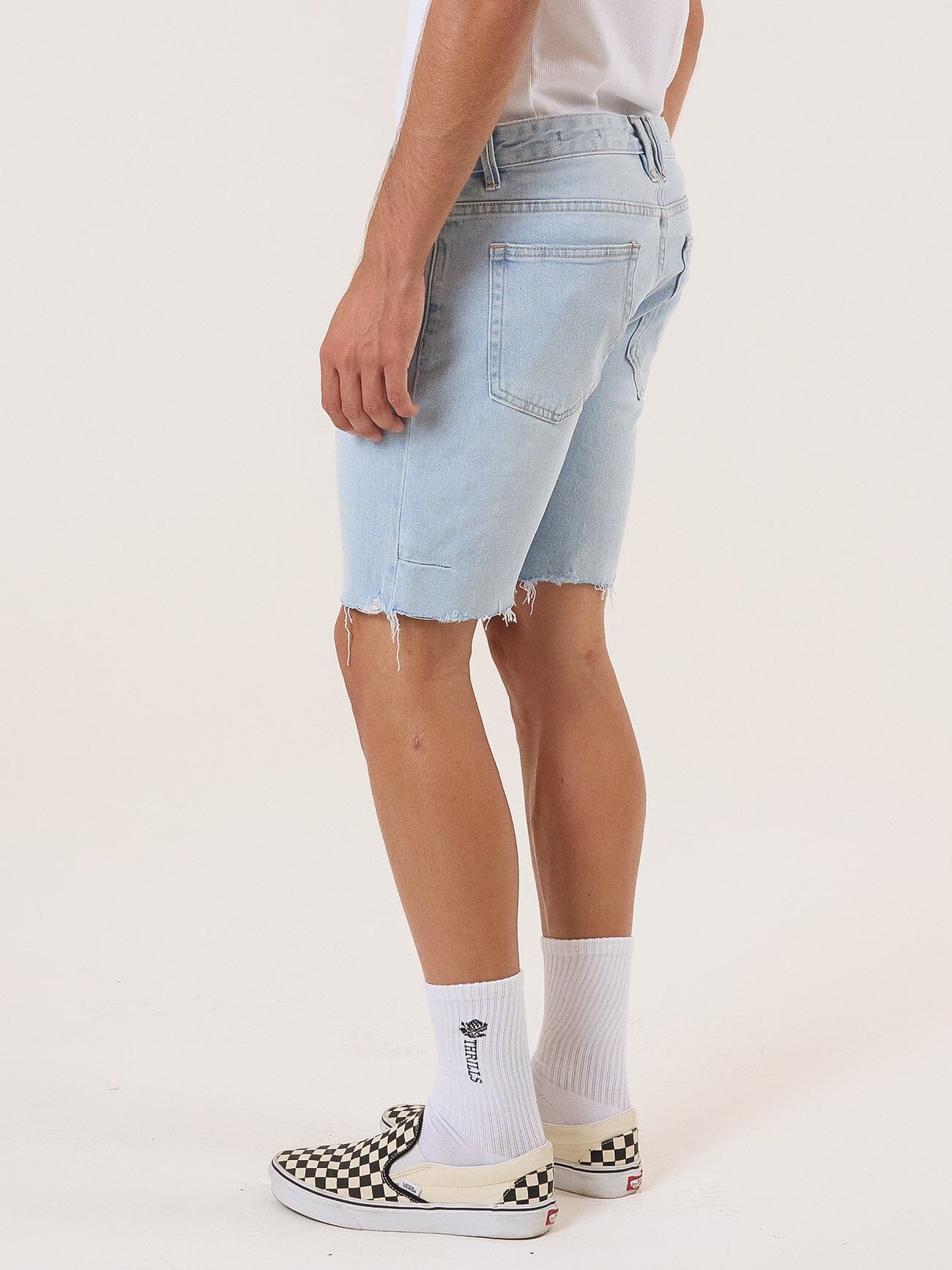 Bones Denim Short - Light Ash Blue