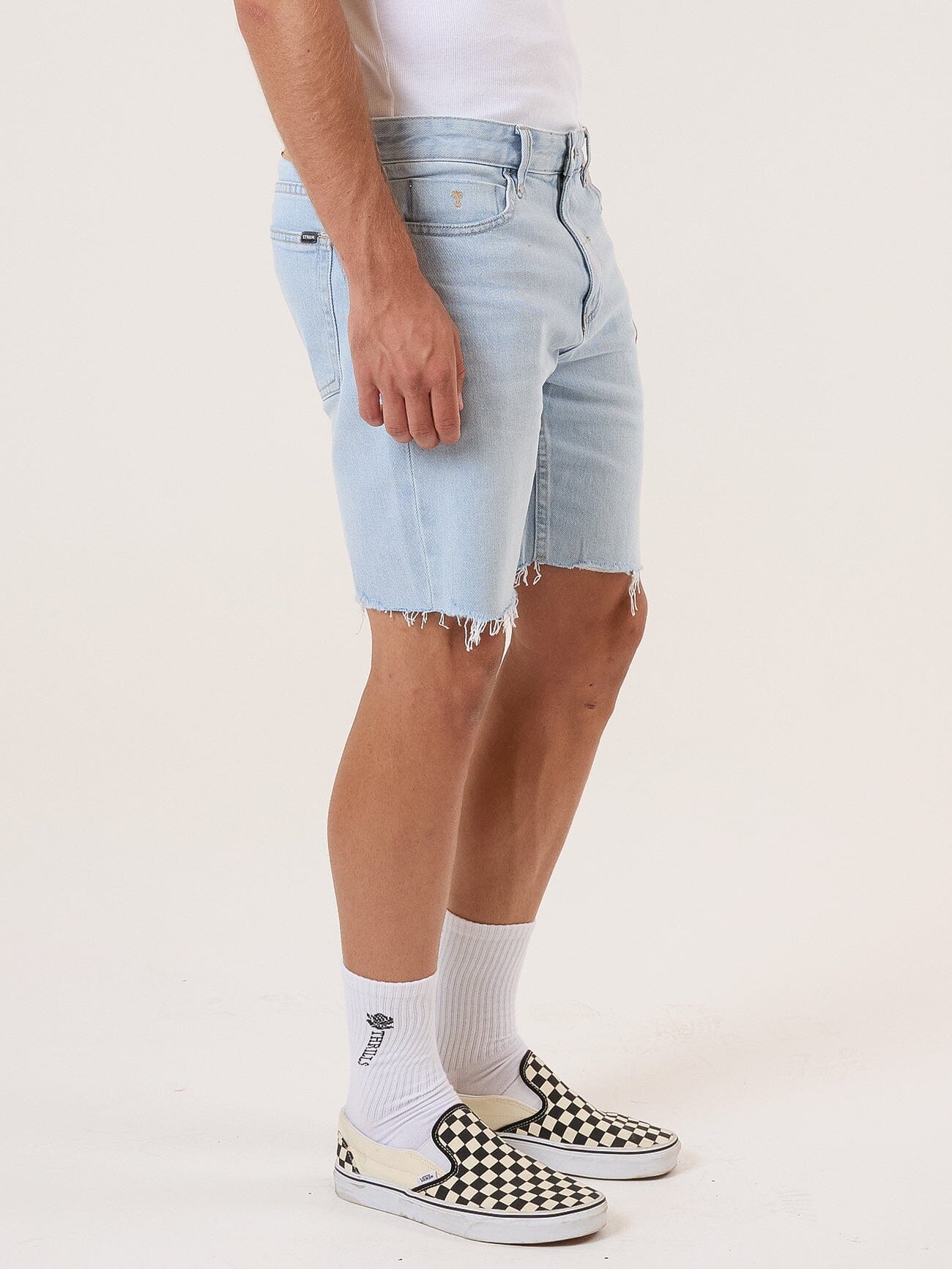 Bones Denim Short - Light Ash Blue