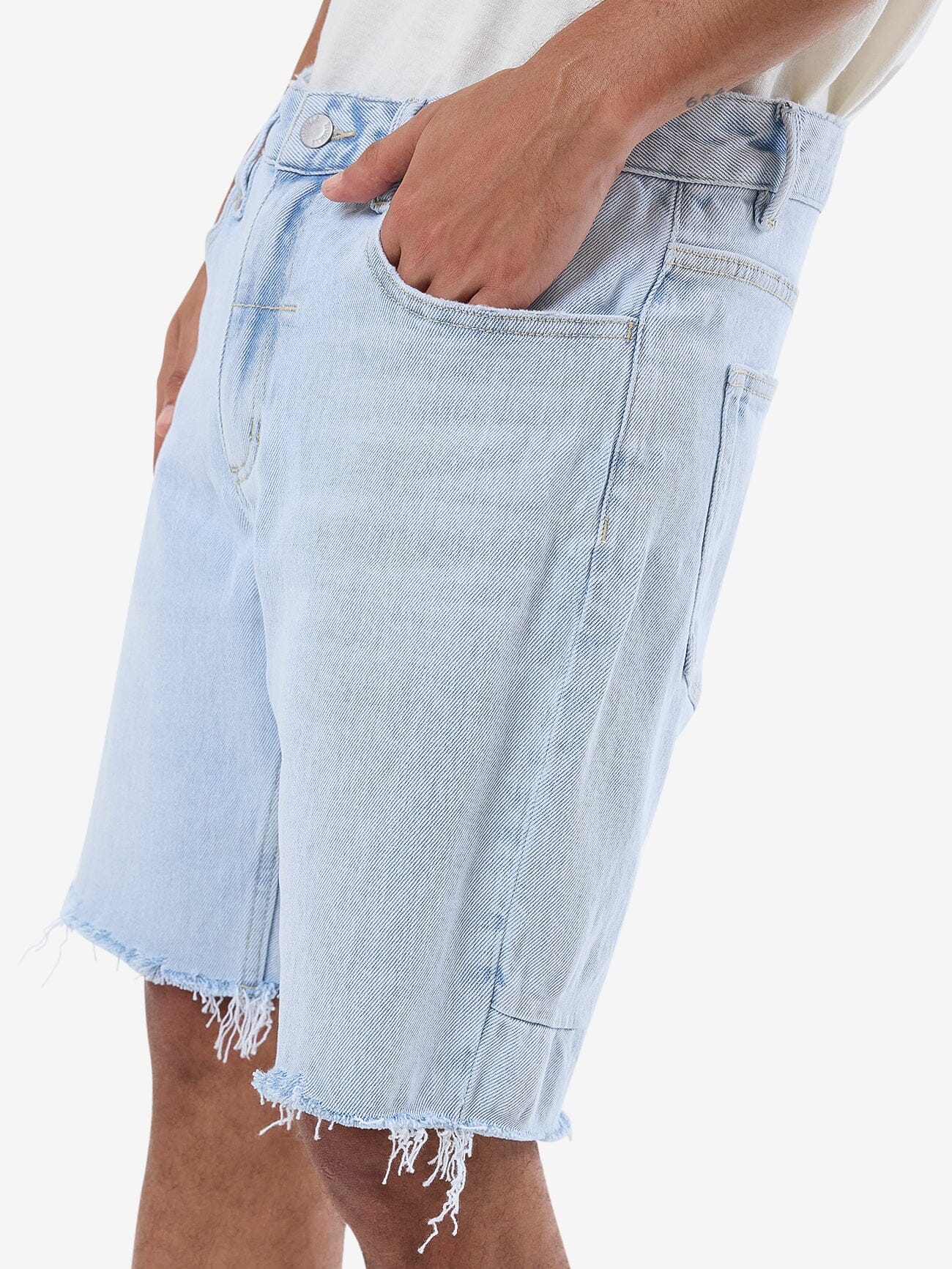 Bones Denim Short - Light Ash Blue 28