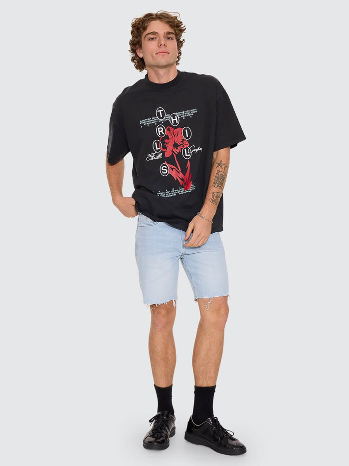 Bones Denim Short - Light Ash Blue 28