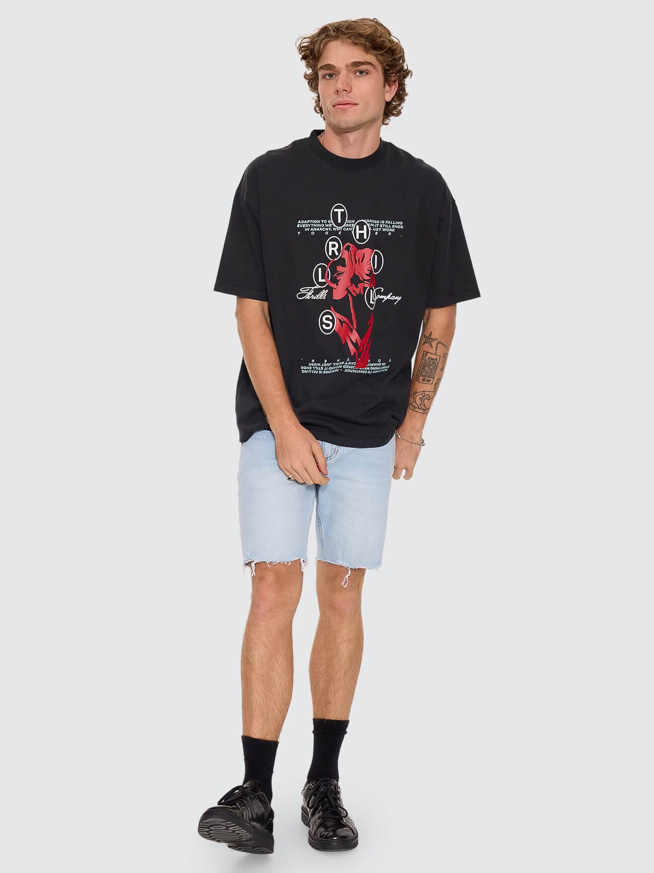 Bones Denim Short - Light Ash Blue 28
