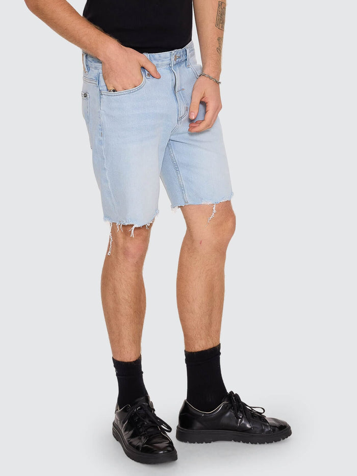 Bones Denim Short - Light Ash Blue 28