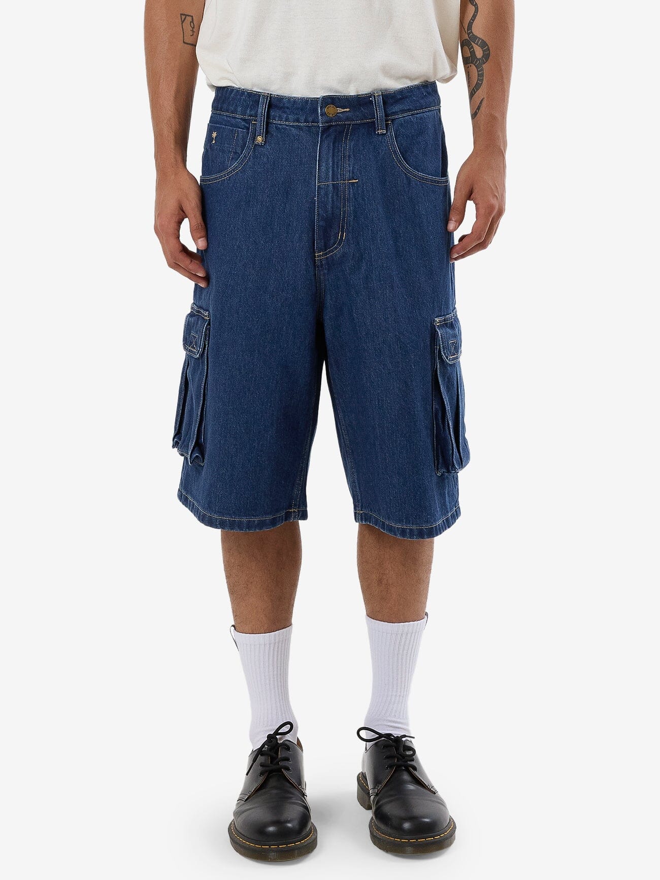 Big Slacker Denim Cargo Short - Union Blue 26