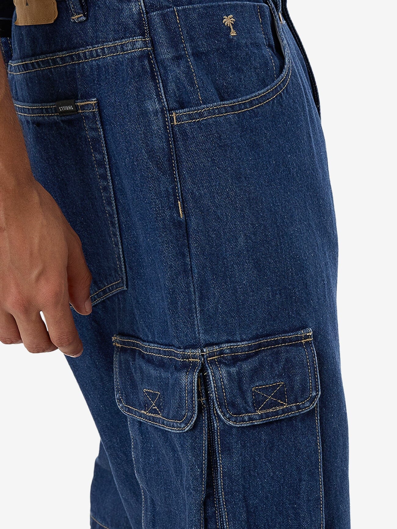 Big Slacker Denim Cargo Short - Union Blue 26