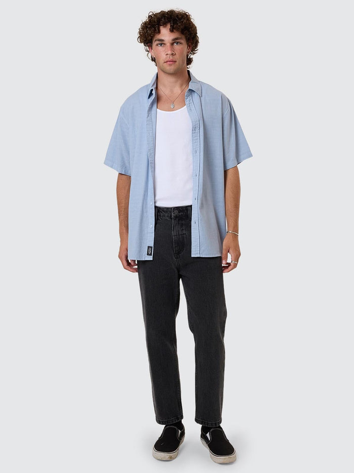 Chopped Denim Jean - Ash Black 26