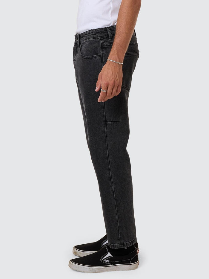 Chopped Denim Jean - Ash Black 26