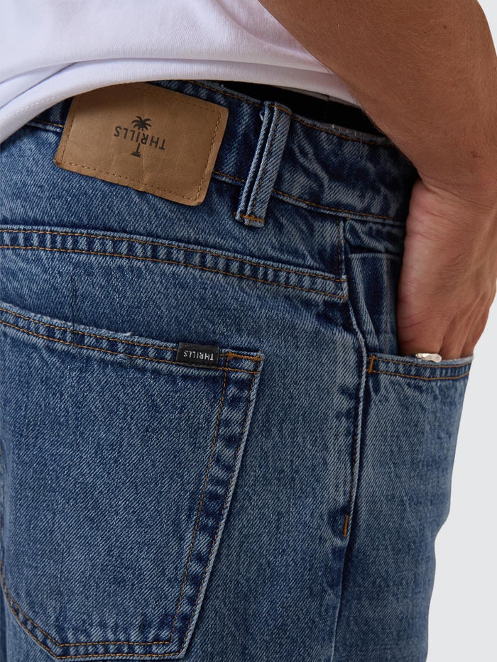 Chopped Denim Jean - Stoned Blues 26